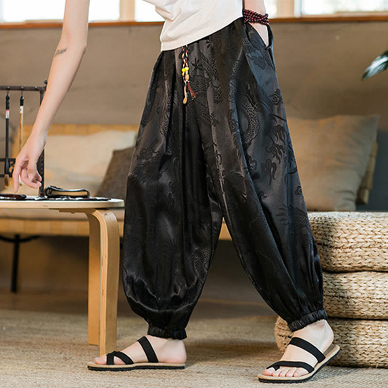 Men's Dragon Harem Pants with Pockets — product detail 5