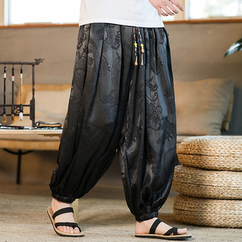 Men's Dragon Harem Pants with Pockets — product detail 6