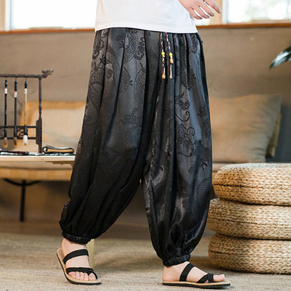 Men's Dragon Harem Pants with Pockets — product detail 6