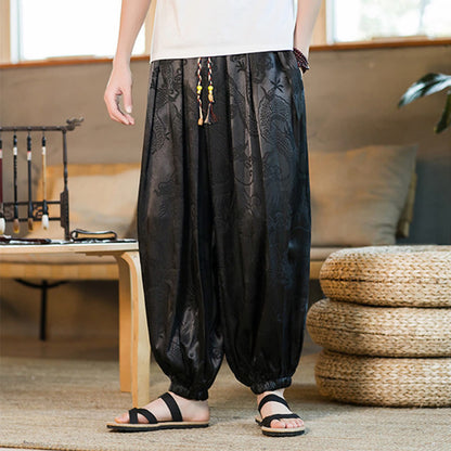 Men's Dragon Harem Pants with Pockets — product detail 3