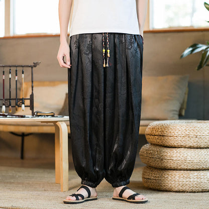 Men's Dragon Harem Pants with Pockets — product detail 4