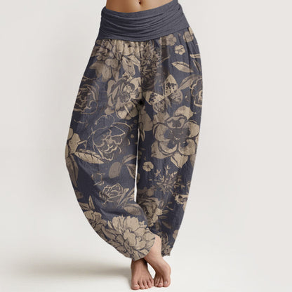 Peony Cotton Harem Pants — product detail 1