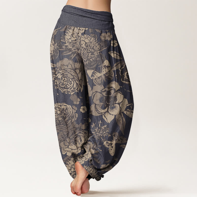 Peony Cotton Harem Pants — product detail 3