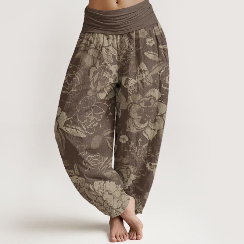 Peony Cotton Harem Pants — product detail 5