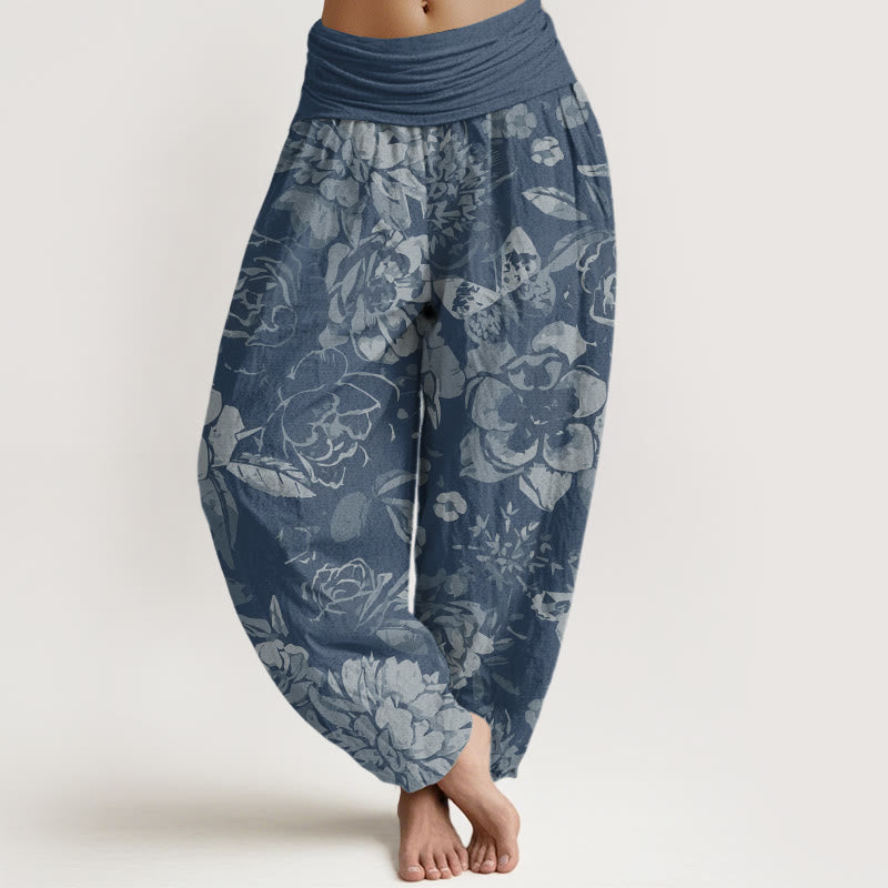 Peony Cotton Harem Pants — product detail 8