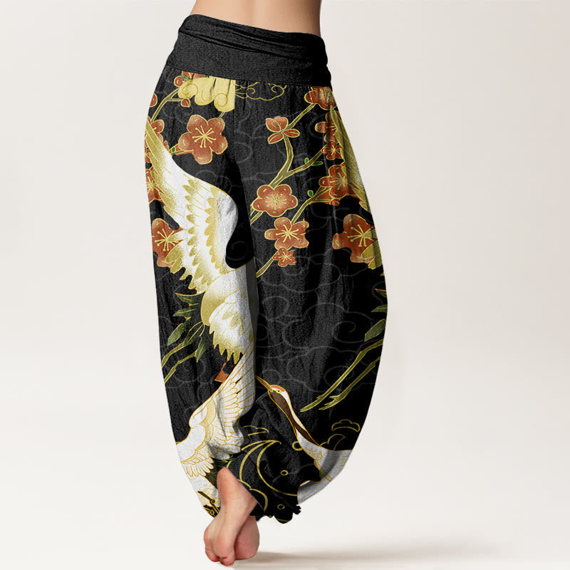 Crane & Cloud Cotton Harem Pants — product detail 3