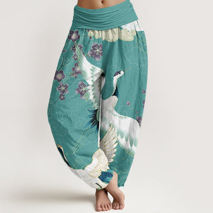 Crane & Cloud Cotton Harem Pants — product detail 6