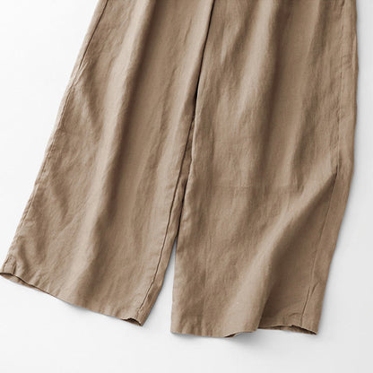Cotton-Linen Ankle-Length Pants with Pockets — product detail 7