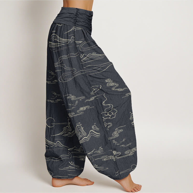 Mountain Moon Cotton Harem Pants — product detail 2