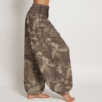 Peony Cotton Harem Pants — product detail 6