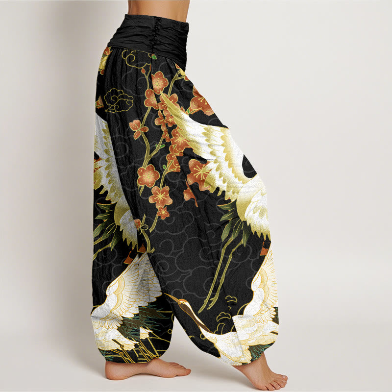 Crane & Cloud Cotton Harem Pants — product detail 2