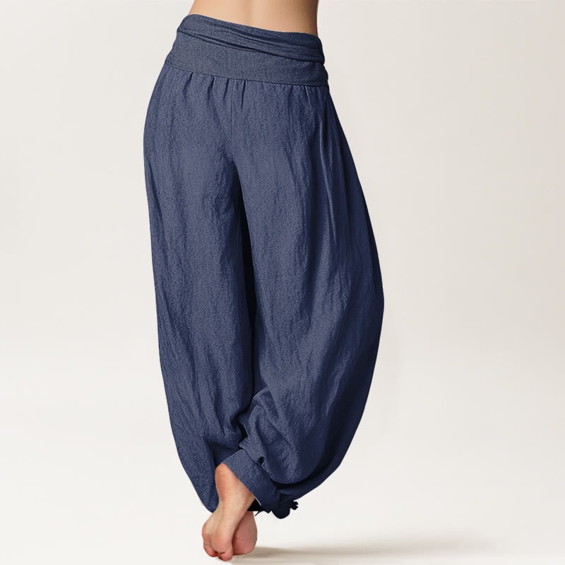 Lotus & Om Cotton Harem Pants — product detail 2