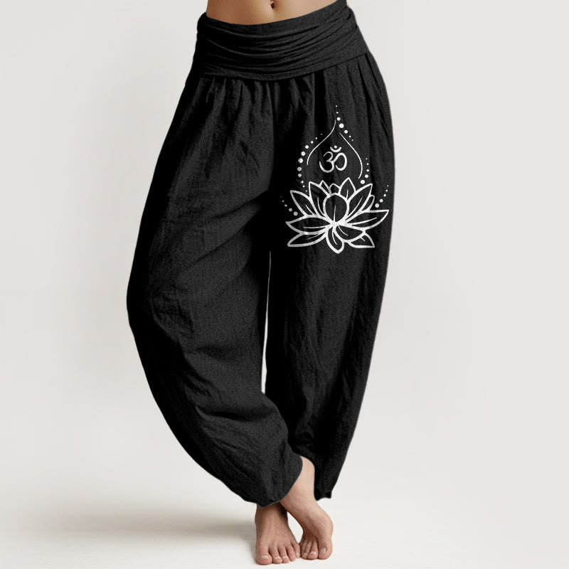 Lotus & Om Cotton Harem Pants — product detail 6