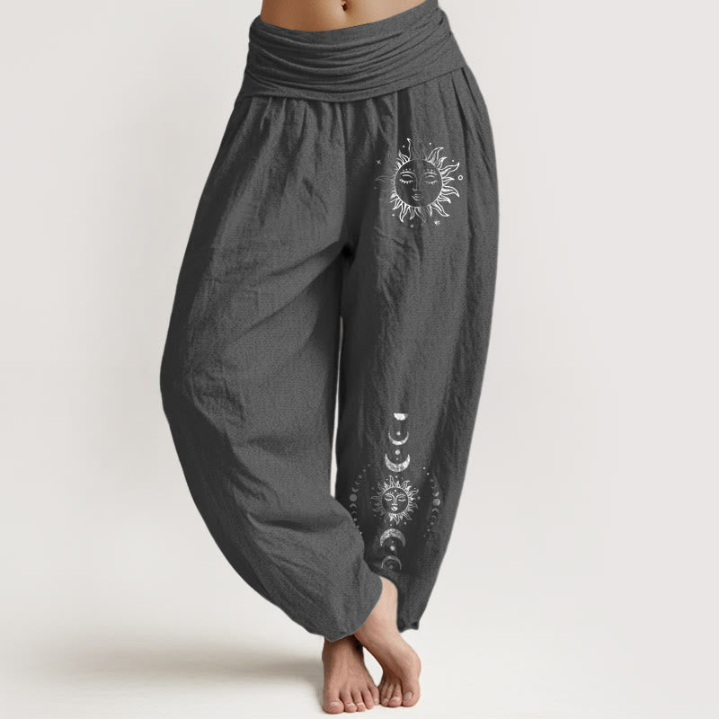 Sun & Moon Cotton Harem Pants — product detail 1