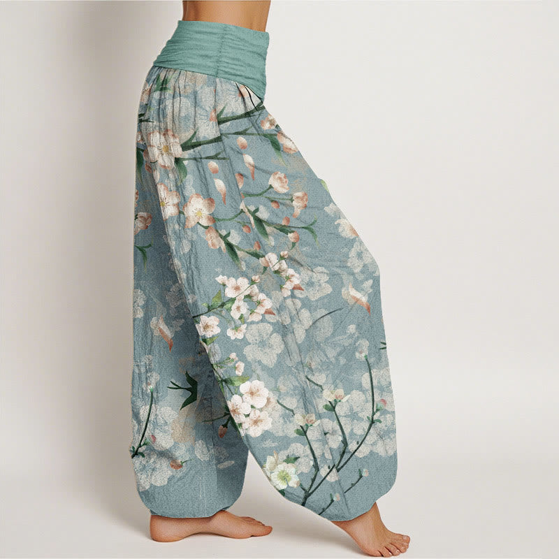 Peach Blossom Cotton Harem Pants — product detail 3