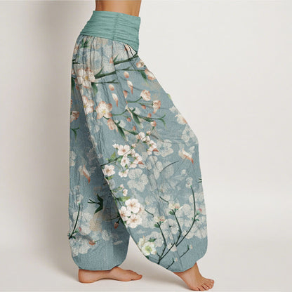 Peach Blossom Cotton Harem Pants — product detail 3