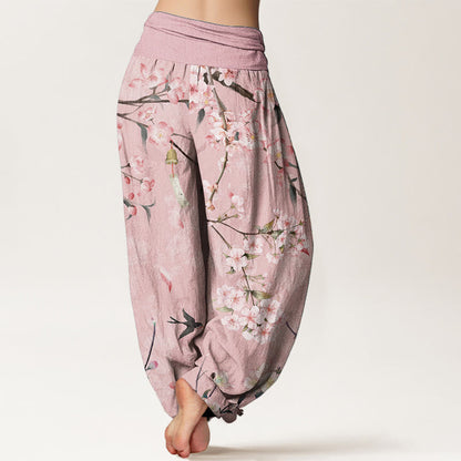 Peach Blossom Cotton Harem Pants — product detail 7