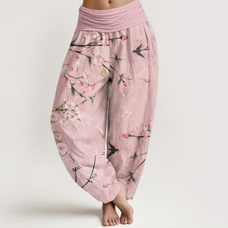 Peach Blossom Cotton Harem Pants — product detail 6