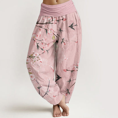 Peach Blossom Cotton Harem Pants — product detail 6