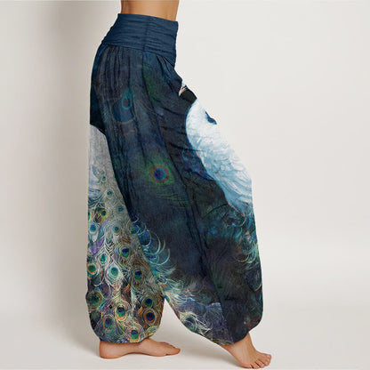 Peacock Cotton Harem Pants — product detail 3