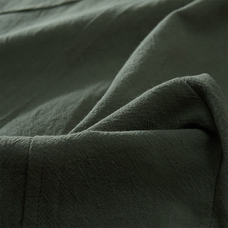 Cotton Drawstring Harem Pants with Pockets — product detail 6
