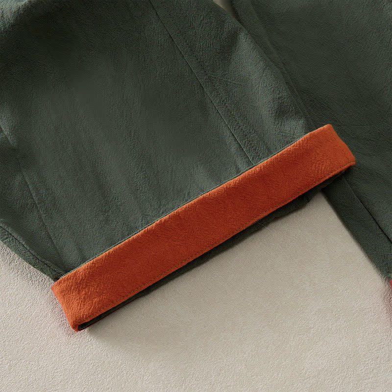 Cotton Drawstring Harem Pants with Pockets — product detail 5