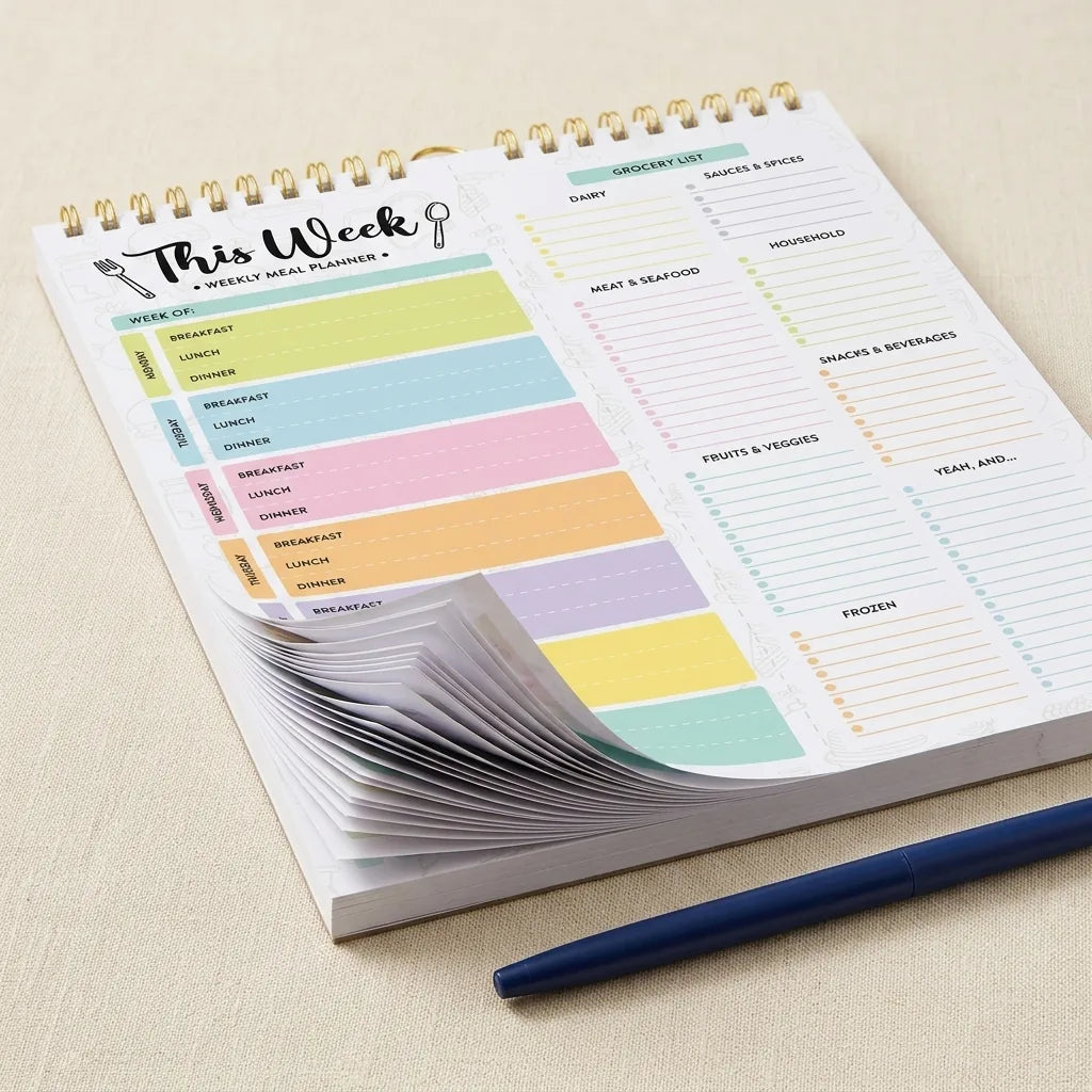 52 weekly sheets in one pad