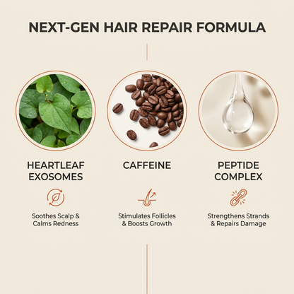 Key actives in vaya serum — heartleaf exosomes, caffeine and peptide complex