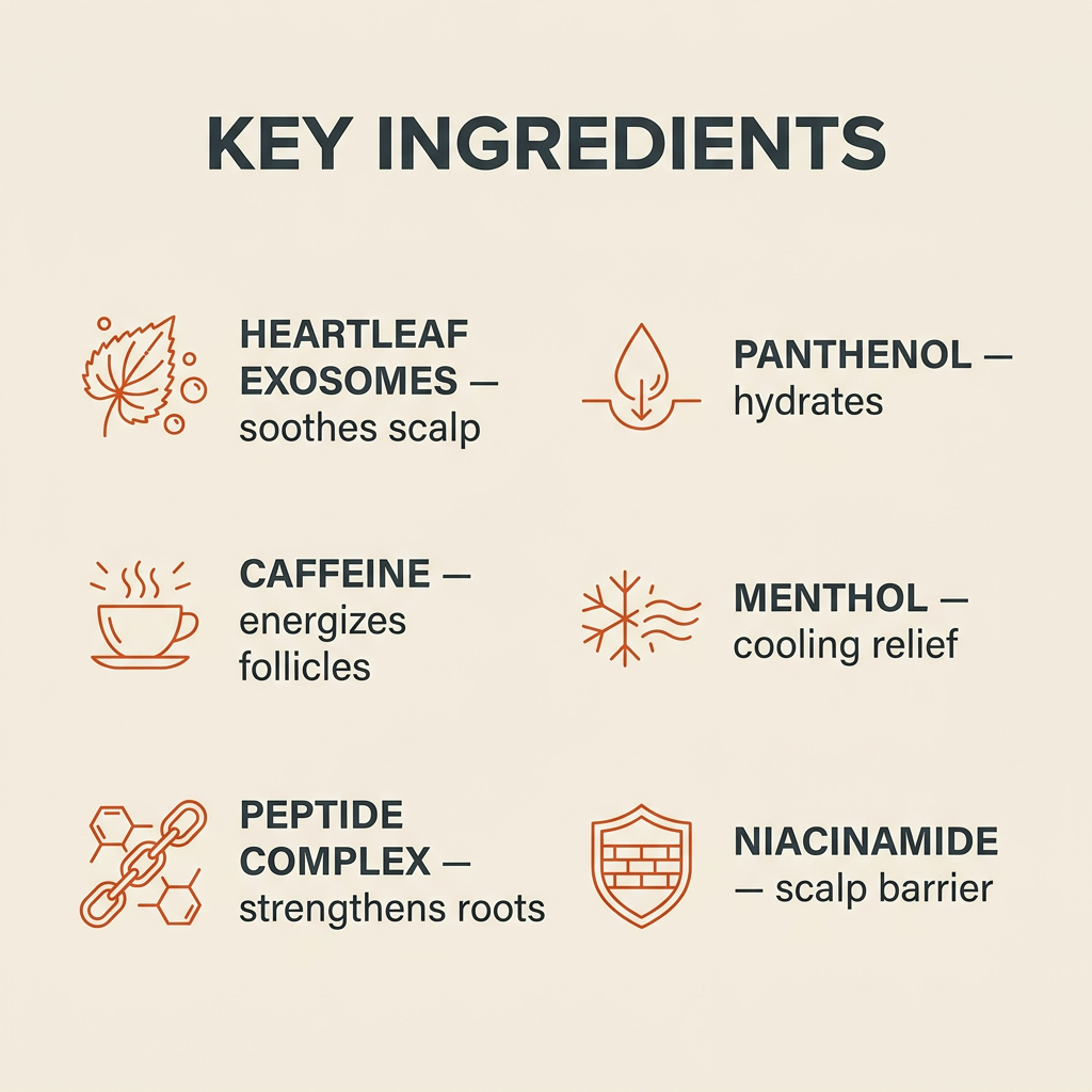 vaya Korean hair growth serum key ingredients list