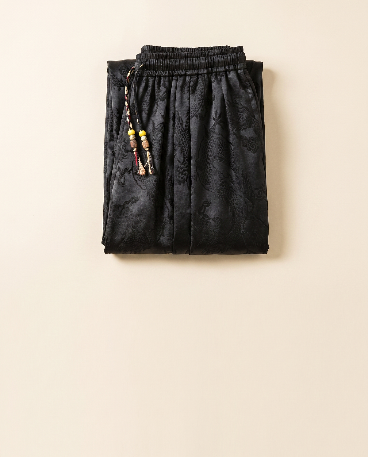 Men's Dragon Harem Pants with Pockets — folded view