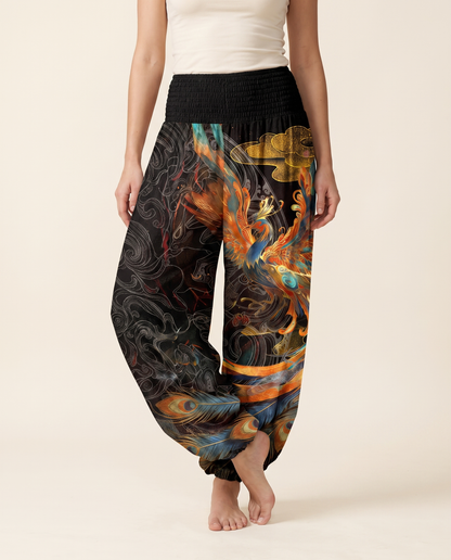 Phoenix Cotton Harem Pants — worn by a model