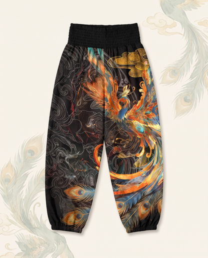 Phoenix Cotton Harem Pants — flat-lay view