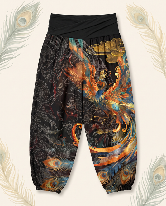 Phoenix Cotton Harem Pants — flat-lay view