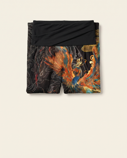 Phoenix Cotton Harem Pants — folded view