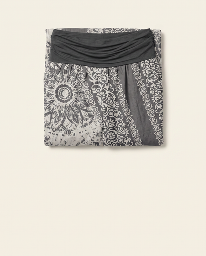 Mandala Cotton Harem Pants — folded view