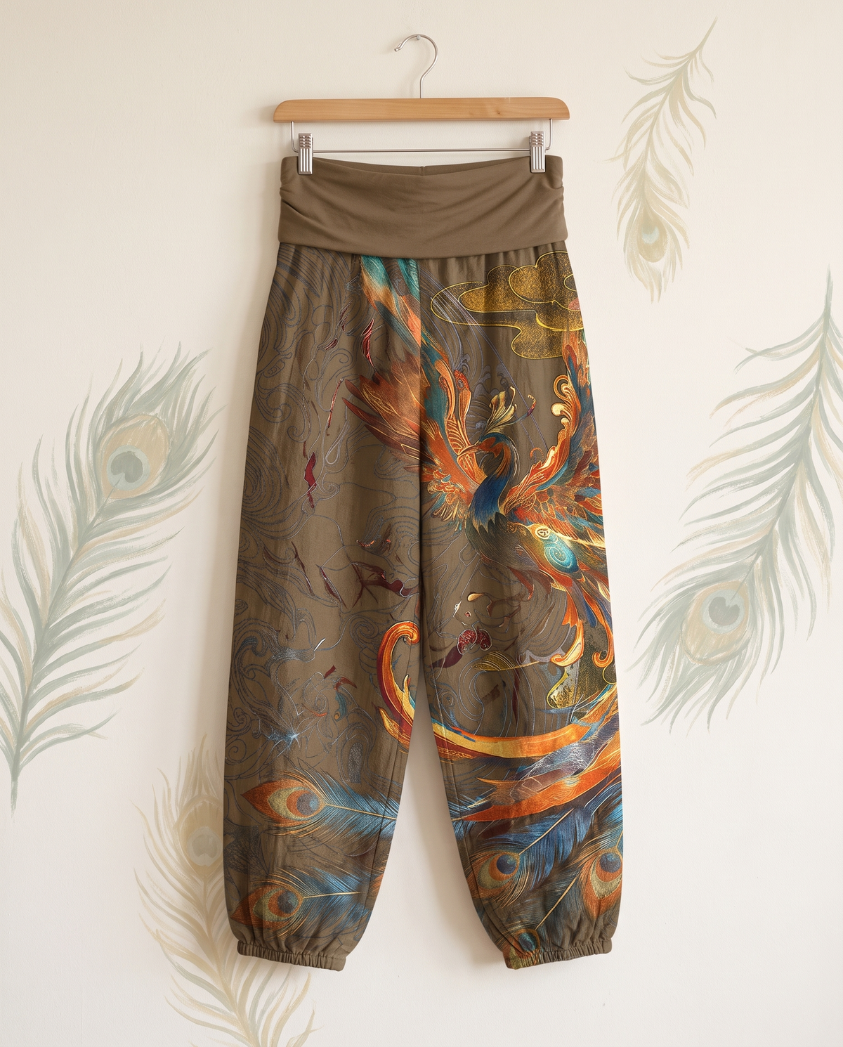 Phoenix Cotton Harem Pants — in peru, hanging view