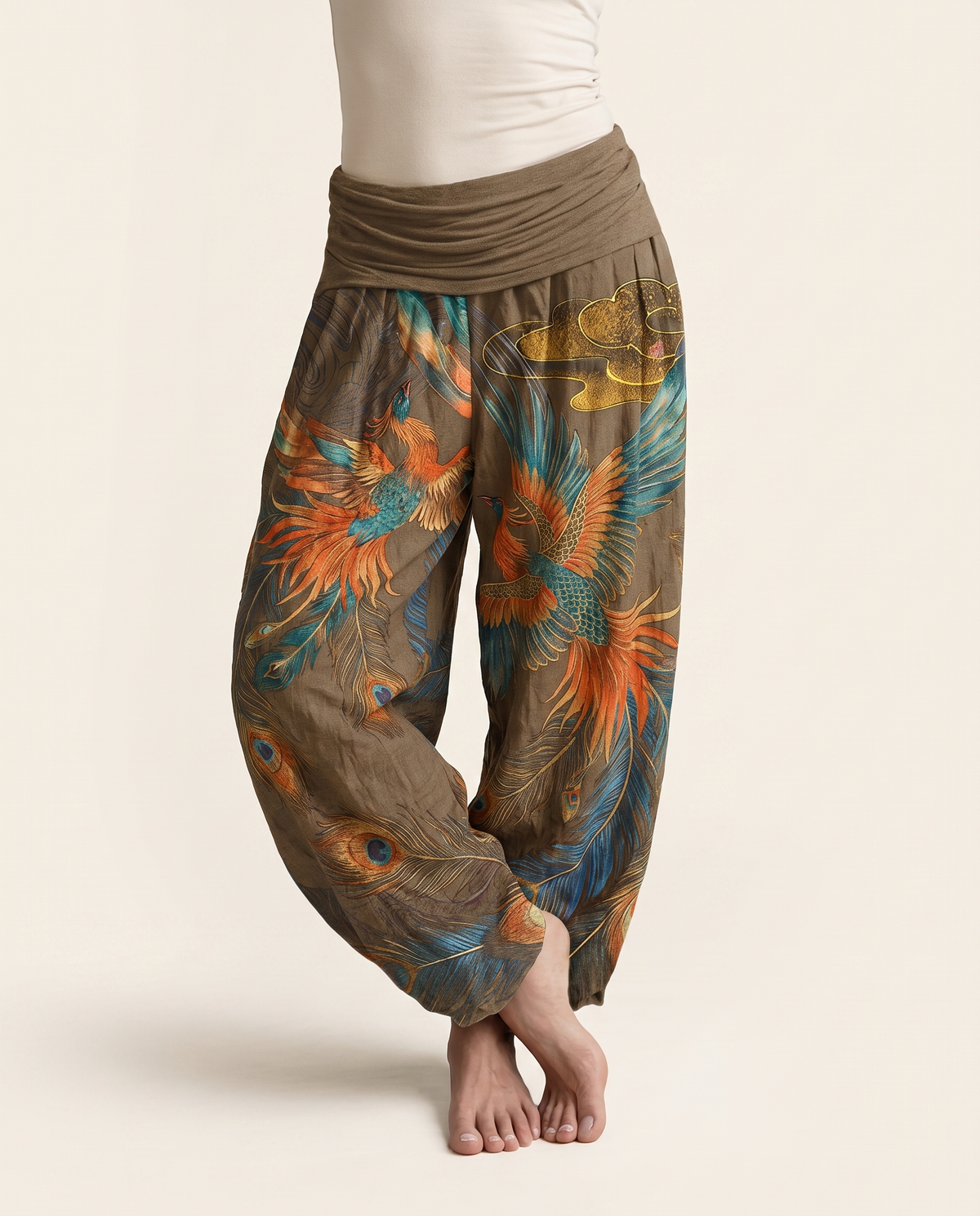 Phoenix Cotton Harem Pants — in peru, worn by a model